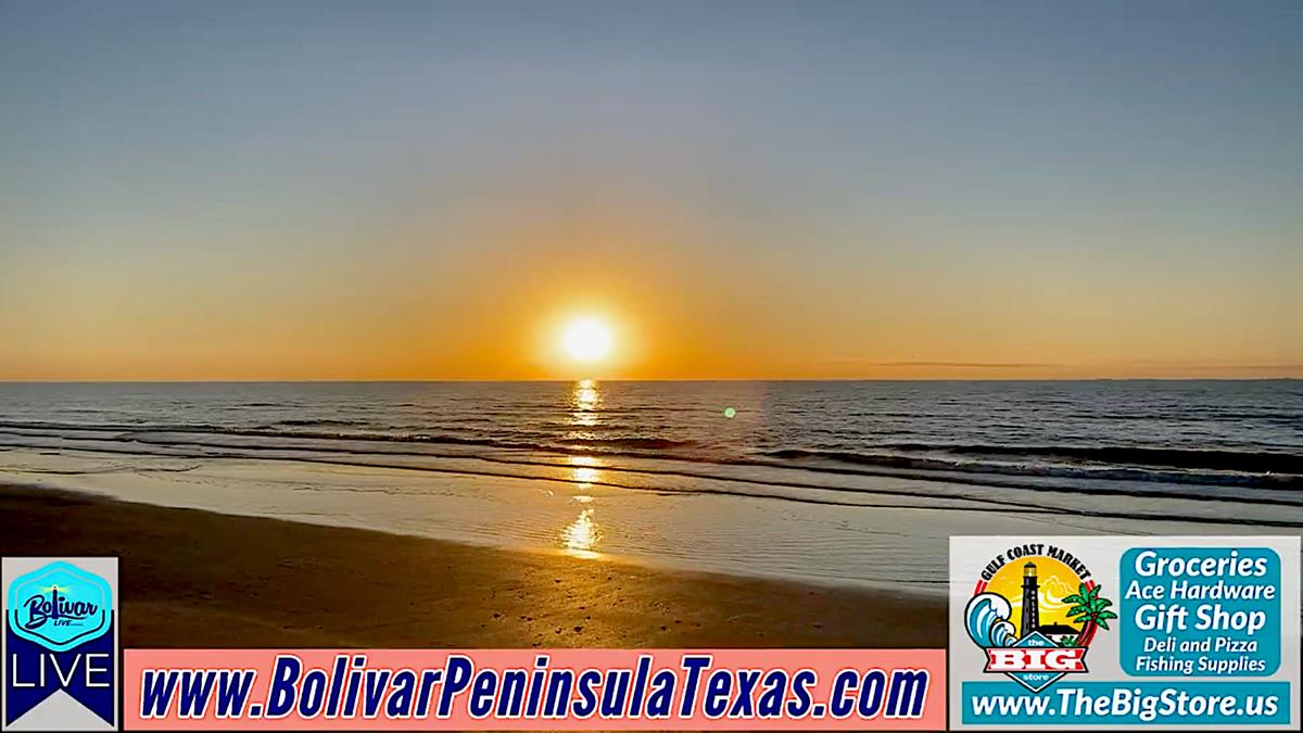 Crystal Beach, Texas, Beachfront Monday Morning Sunrise