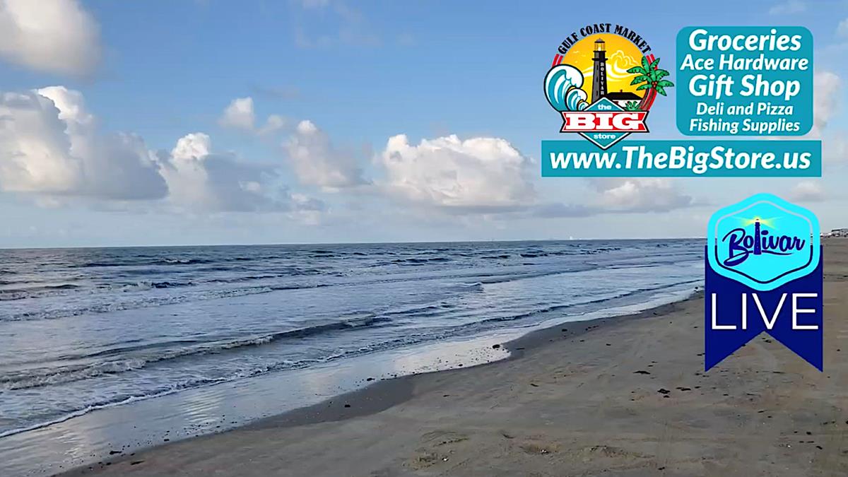 Crystal Beach, Texas, Beachfront Morning View.