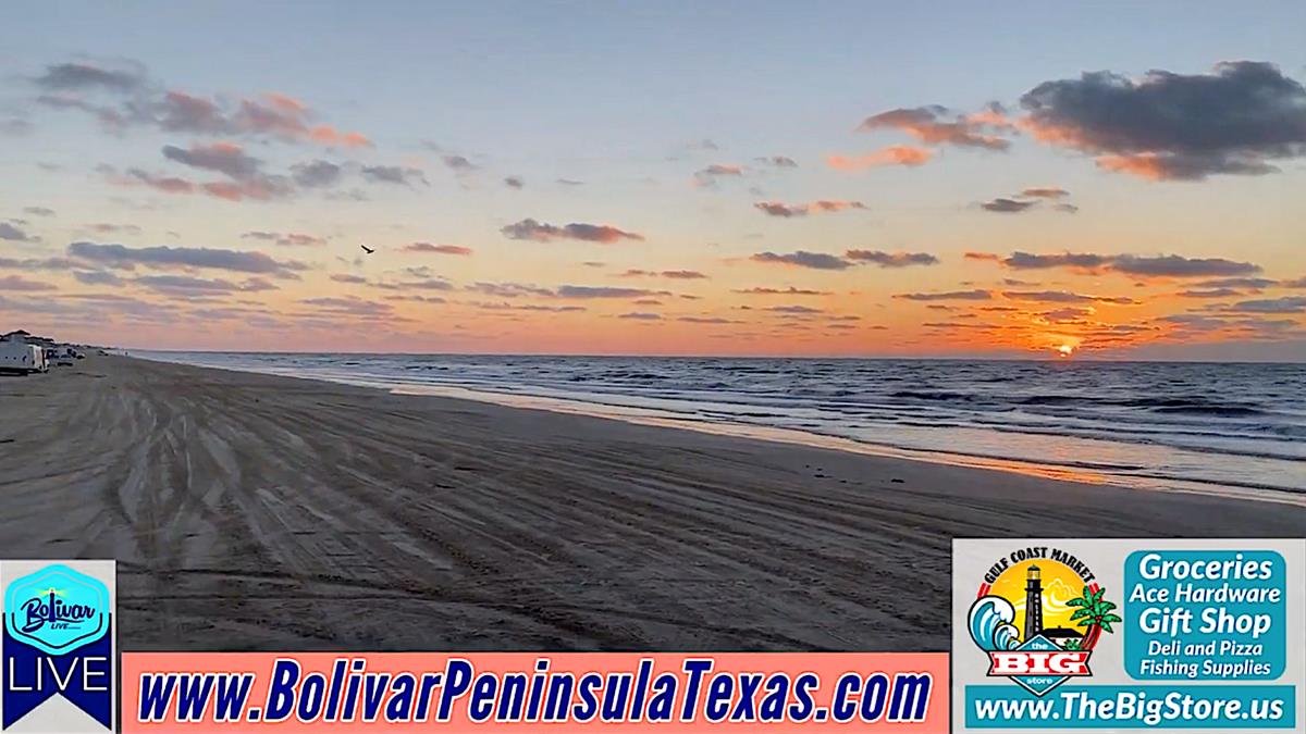 Crystal Beach, Texas Friday Painted Sky Sunrise Beachfront.