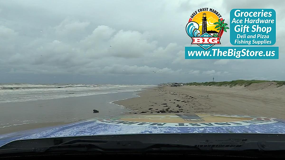 Crystal Beach, Texas Rainy Morning and Clue #3 In The Hunt For Bolivar.