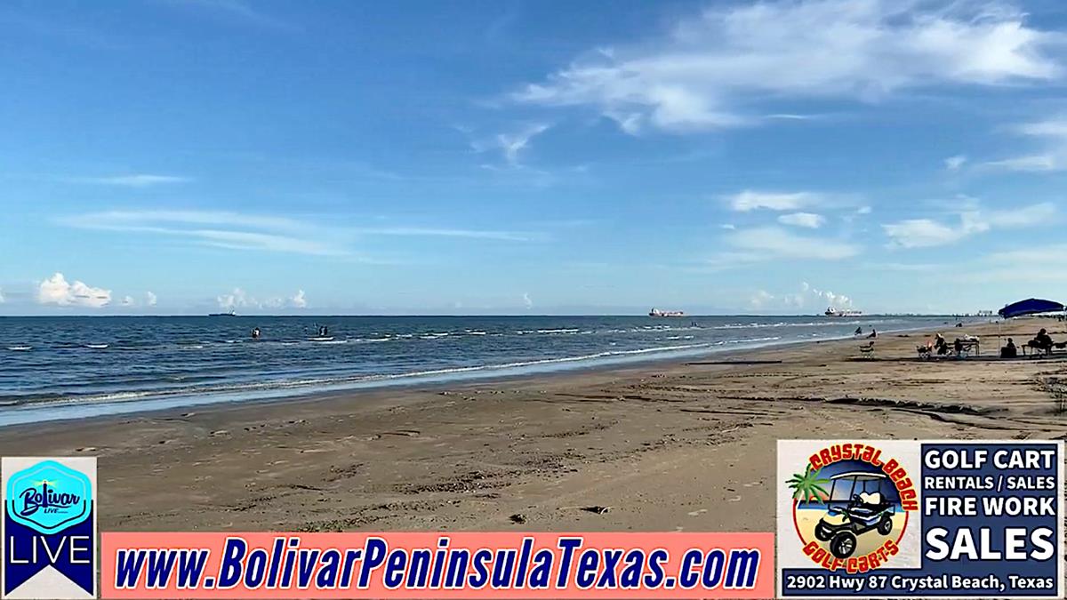 Crystal Beach, Texas, Saturday Evening Beachfront.