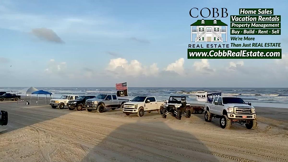 Crystal Beach, Texas, Saturday Wind Down Beachfront