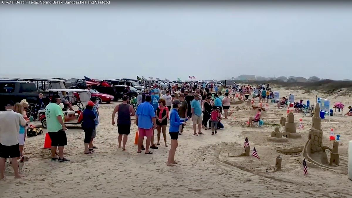 Crystal Beach, Texas Spring Break, Sandcastles and Seafood.