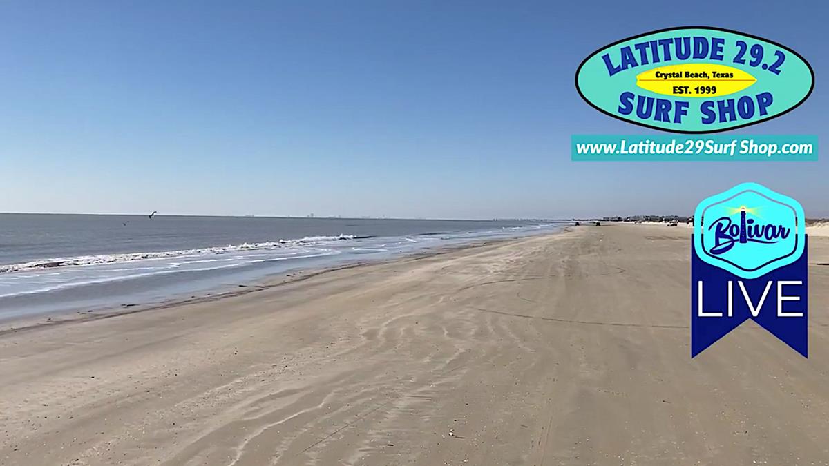 Crystal Beach, Texas Sunny Skies and Warmer Temperatures.