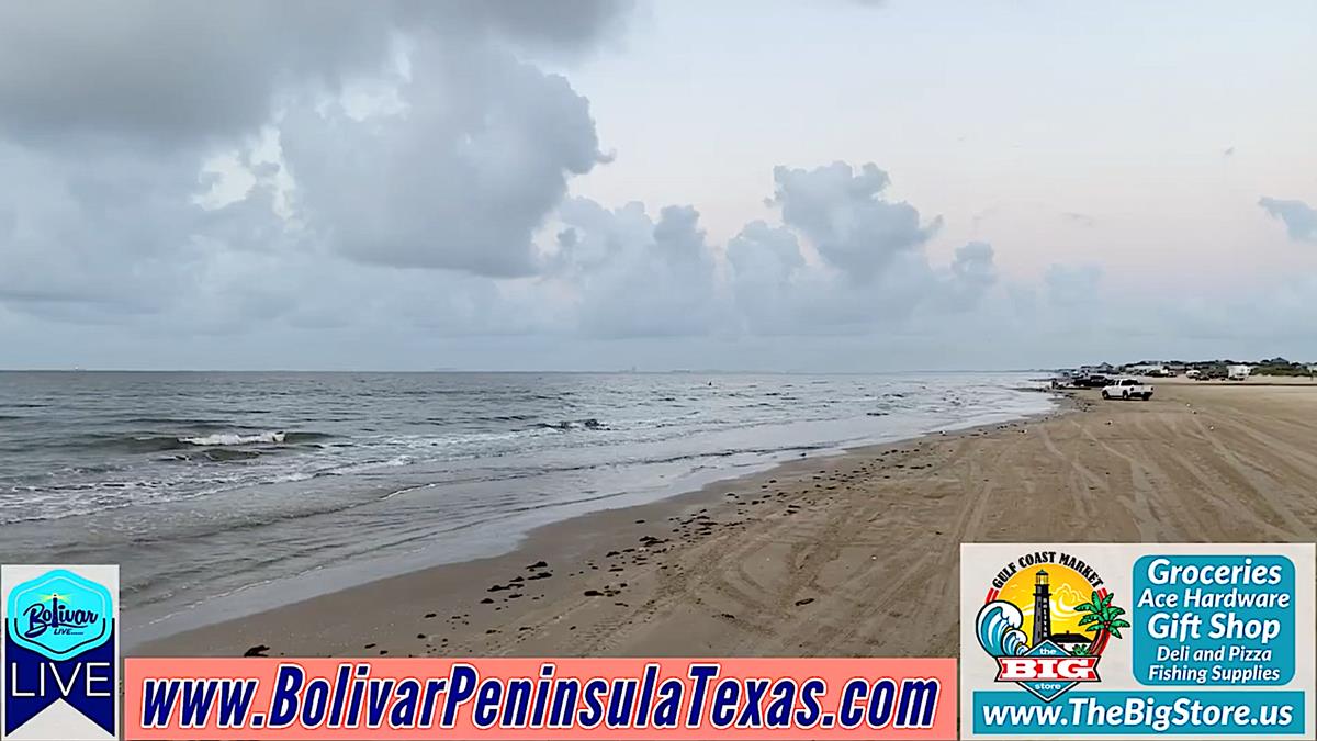 Crystal Beach, Texas Twilight View Beachfront,