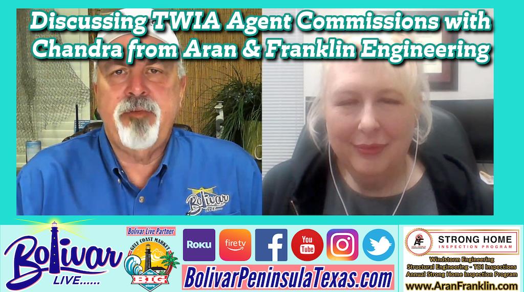 Discussing TWIA Agent Commissions With Chandra From Aran & Franklin Engineering