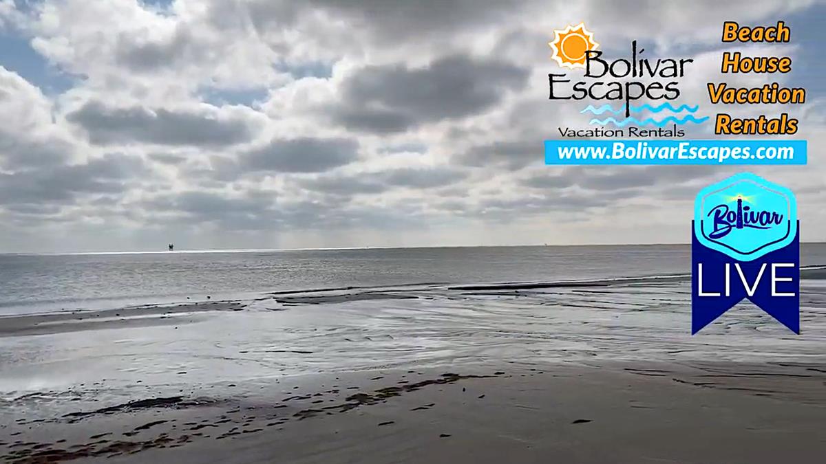 Enjoy A Beachfront Lunch Time View In Crystal Beach, Texas.