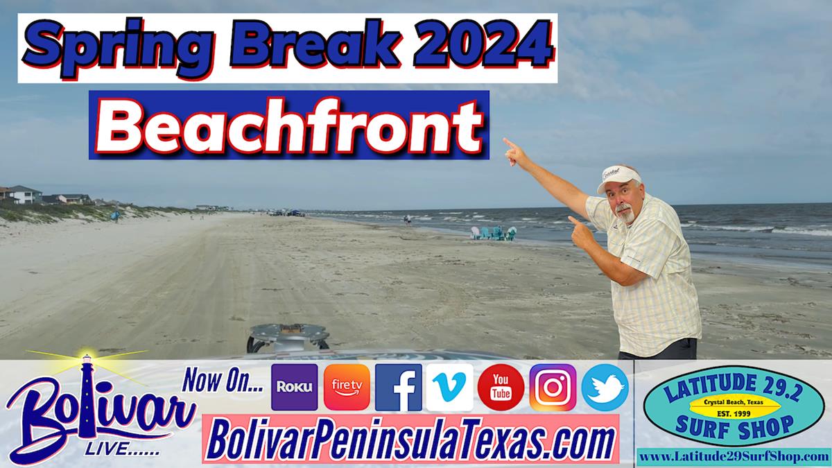 Enjoy An Afternoon Drive Beachfront In Crystal Beach Texas With Bolivar Live!