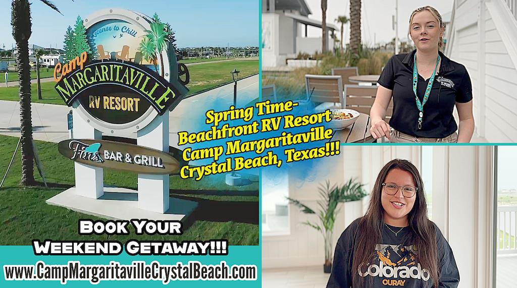 Family Fun Beachfront, Camp Margaritaville Crystal Beach, Texas.