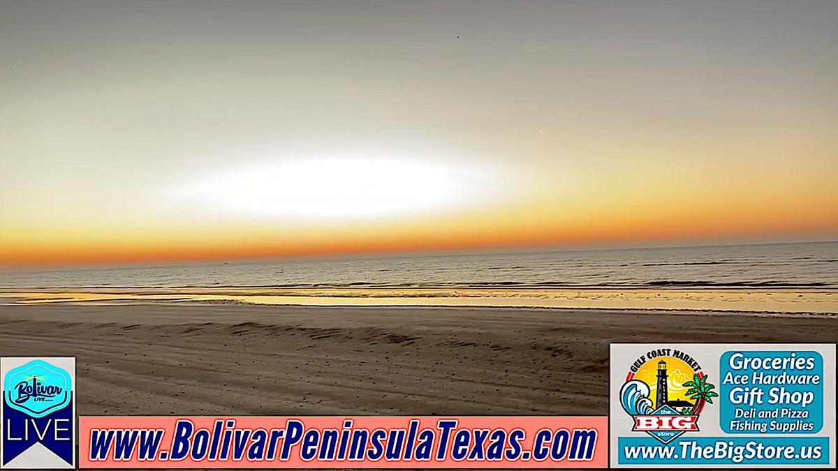 February Ends With A Painted Sky Sunrise On Bolivar Peninsula.
