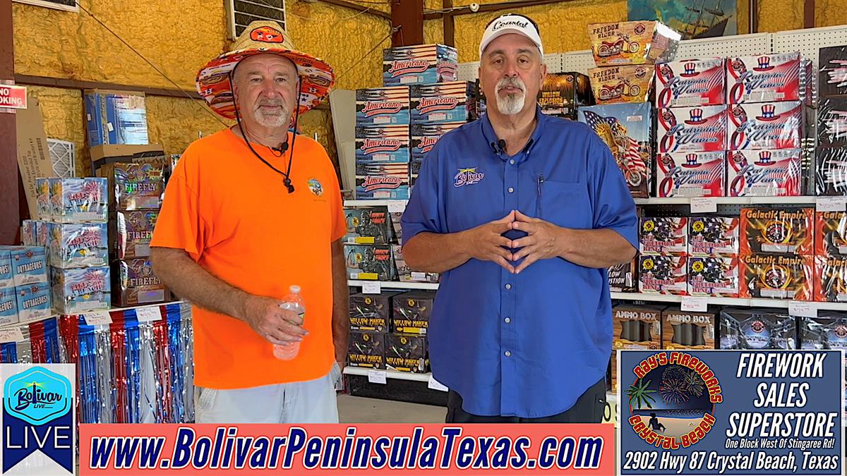 Fire Works Go On Sale Today At Rays Fireworks In Crystal Beach, Texas. 