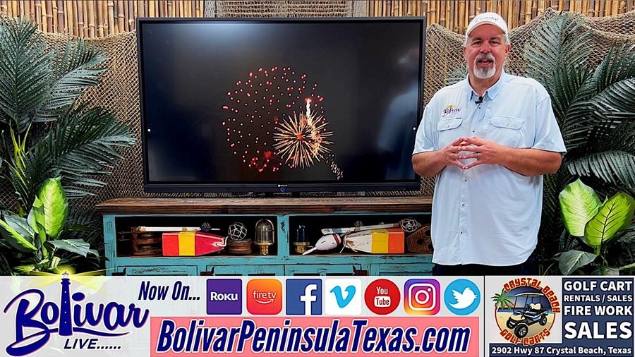 Fireworks, Golf Carts, Family Fun Beachfront On Bolivar Peninsula.