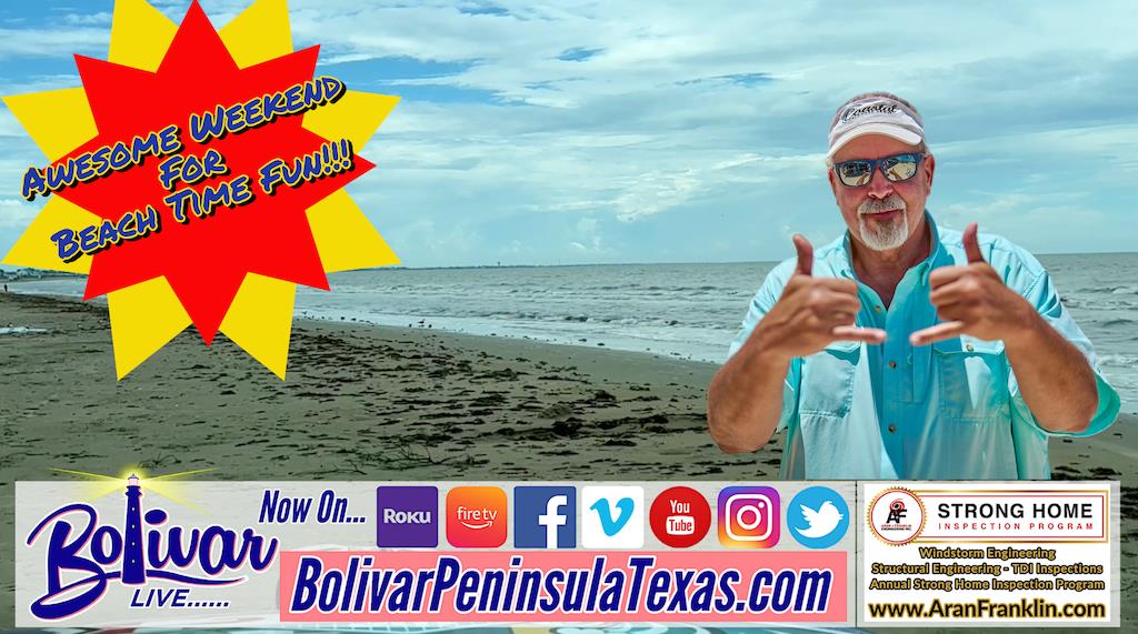 Friday Lunch Time On The Bolivar Peninsula Beachfront.