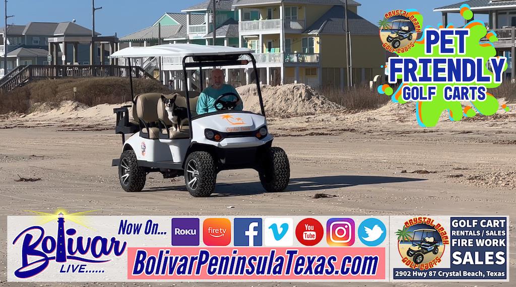 Golf Cart Rentals, Crystal Beach, Texas.