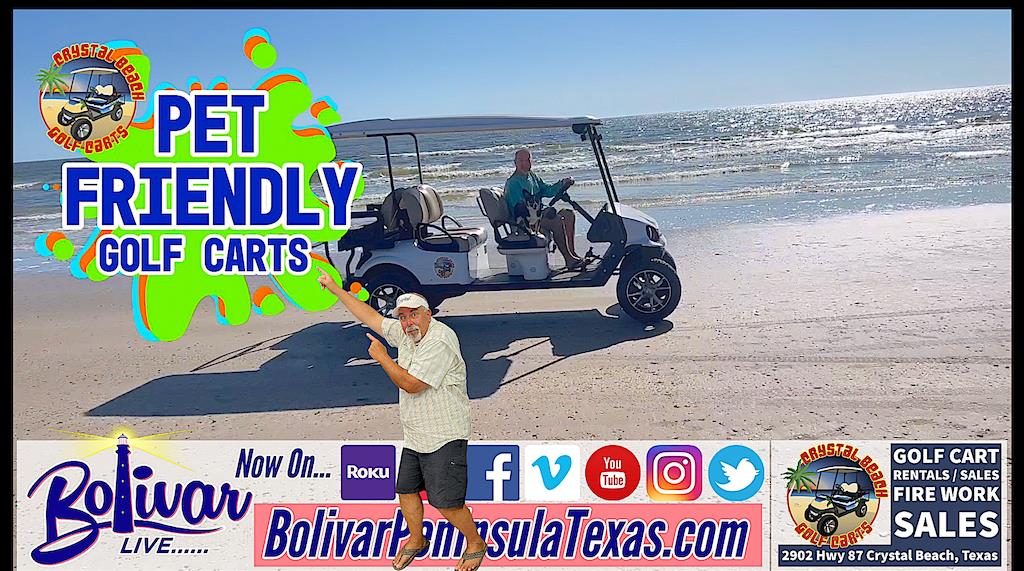 Golf Cart Rentals Crystal Beach Texas.