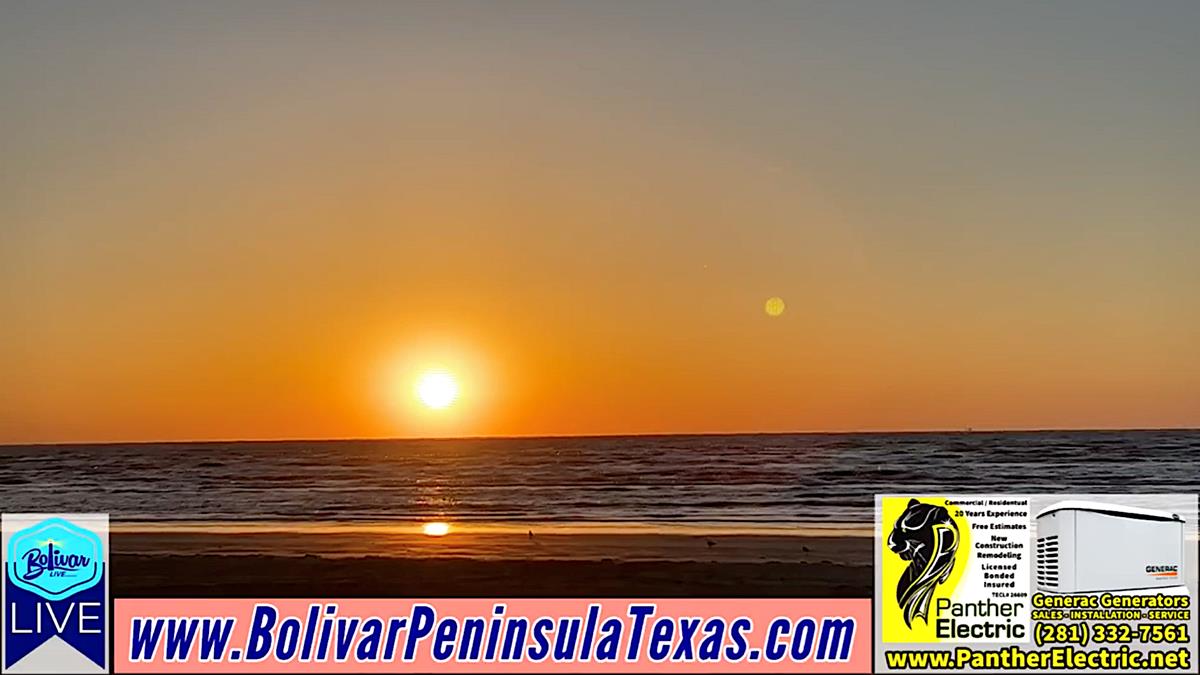 Good Morning Sunrise, From Bolivar Peninsula.