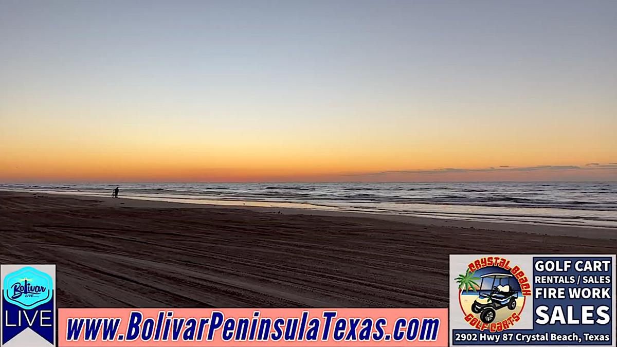 Grab Your Coffee, Enjoy The Painted Sky In Crystal Beach, Texas.