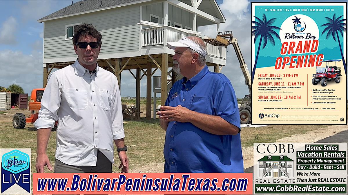 Grand Opening Weekend, Villas At Rollover Bay On Bolivar Peninsula.