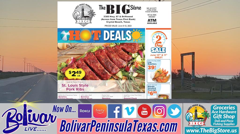 Gulf Coast Market Sales Ad, And Clue #1 In The Hunt For Bolivar.