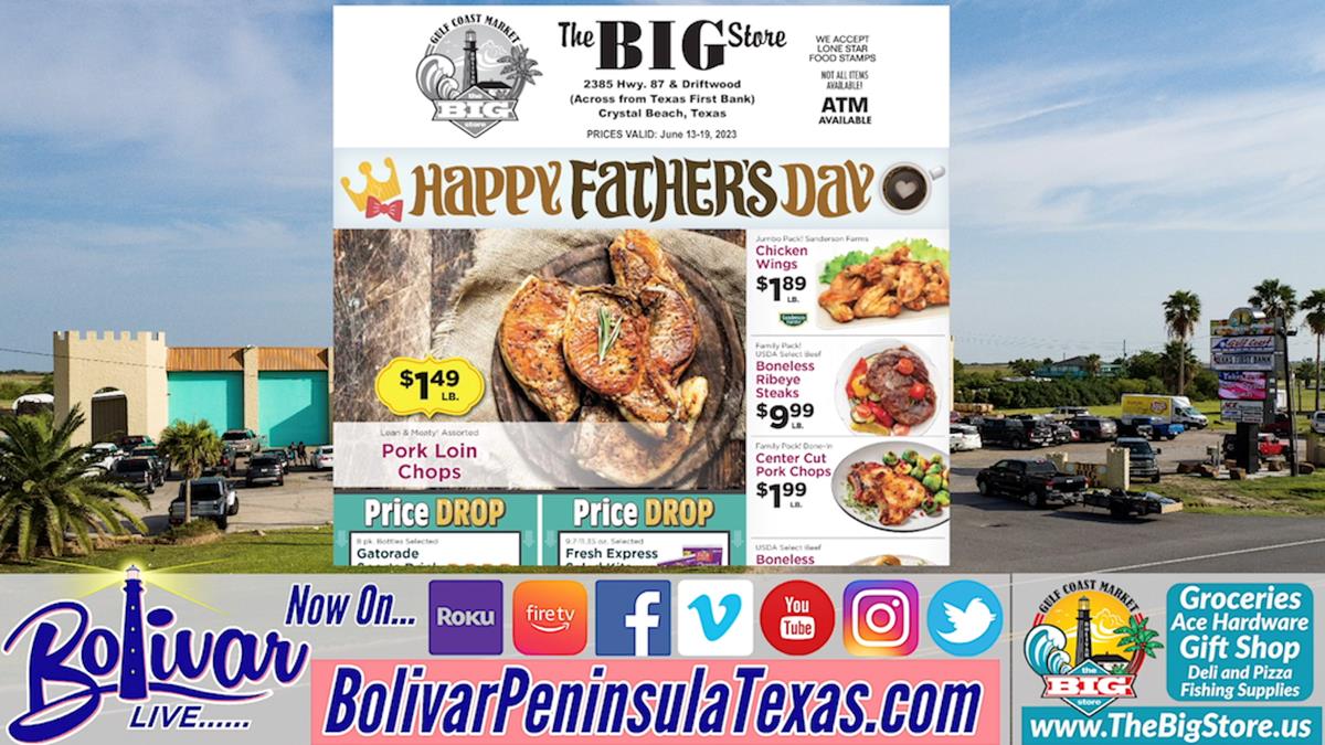 Gulf Coast Market Weekly Sales Ad. And Clue #1 In The Hunt For Bolivar This Week.