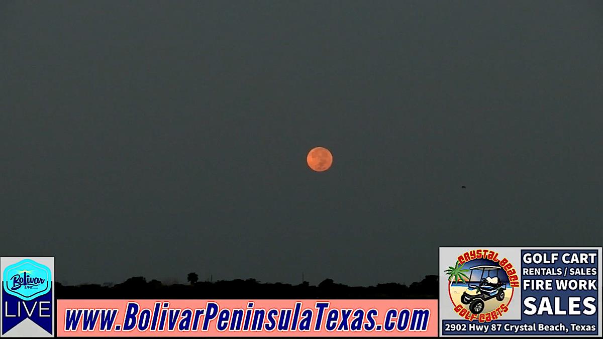 Harvest Moon, 2022 From Bolivar Peninsula