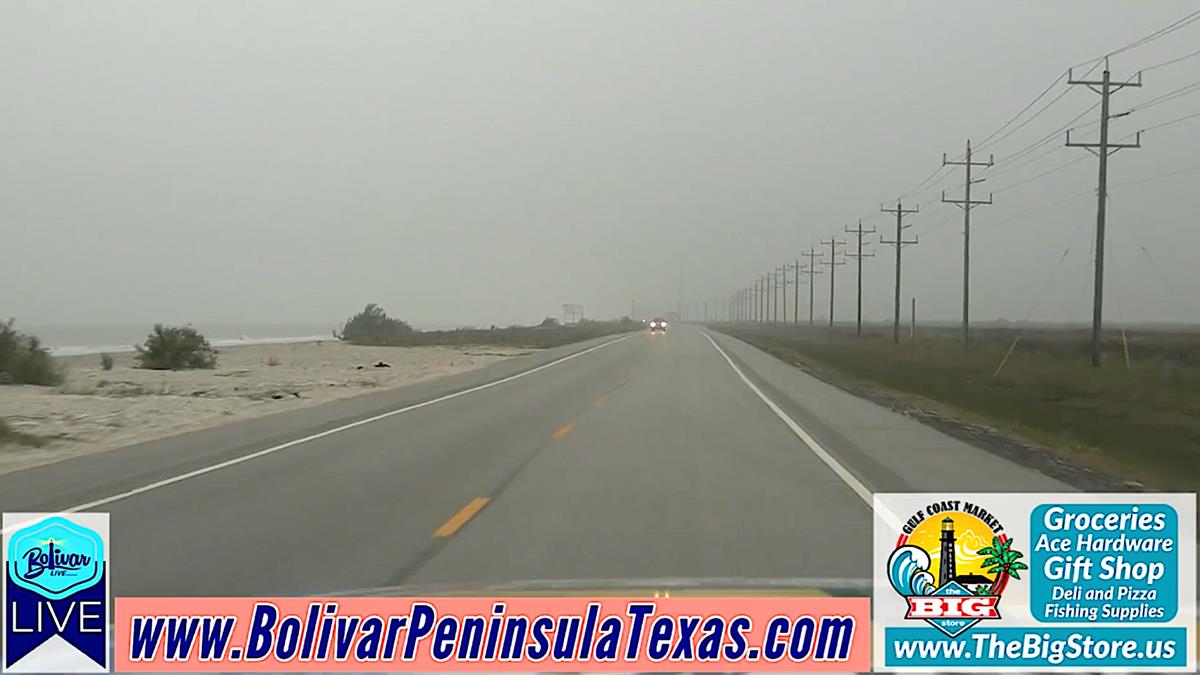 Heavy Fog Covers Bolivar Peninsula This Morning.