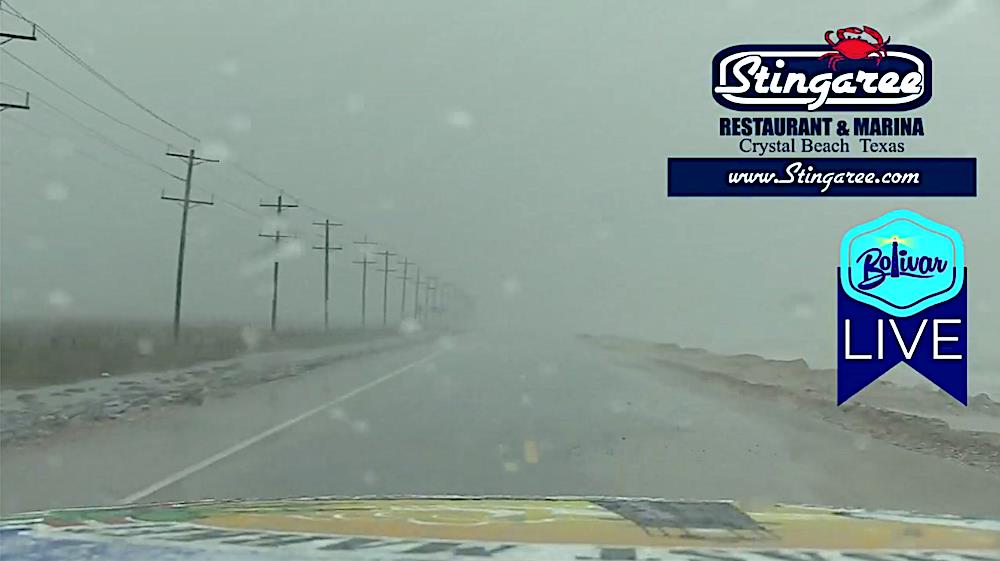 Hurricane Delta, Makes It No Friday Afternoon Drive On Bolivar Peninsula!