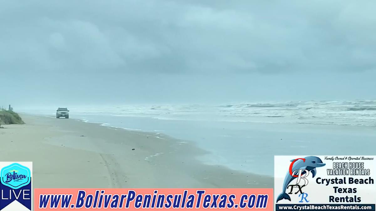 Hurricane Nicholas Effects On Bolivar Peninsula Beachfront.