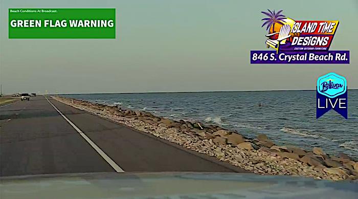 Hwy 87 On Bolivar Peninsula, Something To Watch Come Sunday Afternoon.