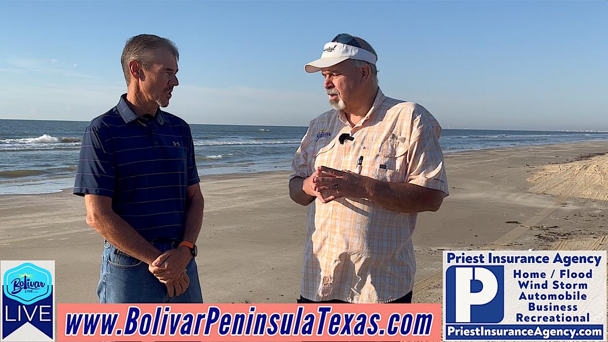 Insurance Talk With Priest Insurance Agency On Bolivar Peninsula.