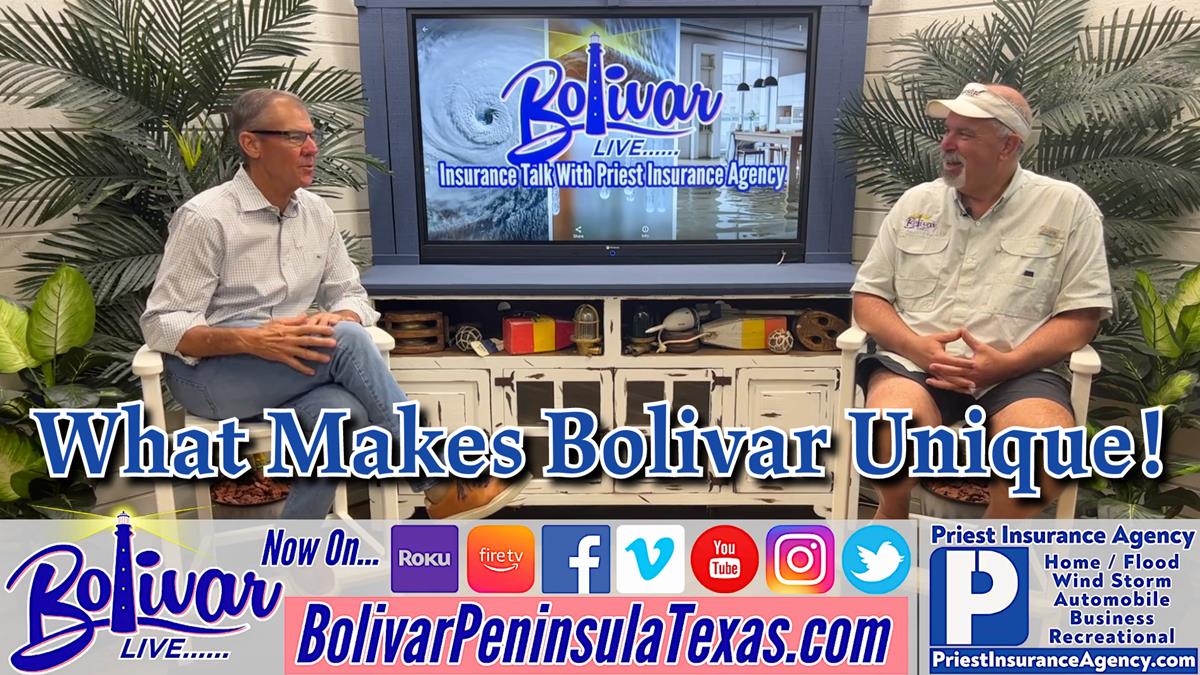 Insurance Talk With Priest, Talking Fishing Trips, And What Makes Bolivar Special.