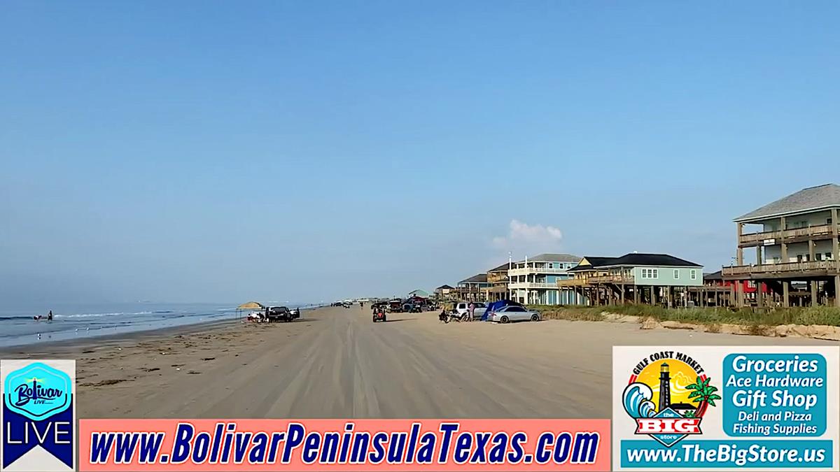 It's A Sunday Funday Beachfront Drive In Crystal Beach, Texas