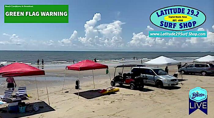 It's A Sunny Family Fun Saturday In Crystal Beach, Texas.