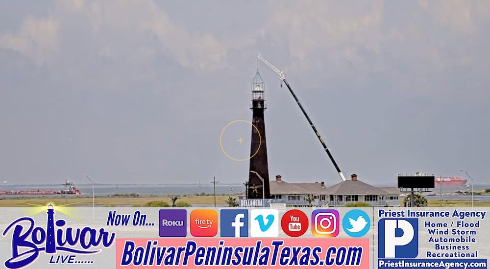 It's All About The Bolivar Lighthouse As The Top Comes Off, Live Coverage.