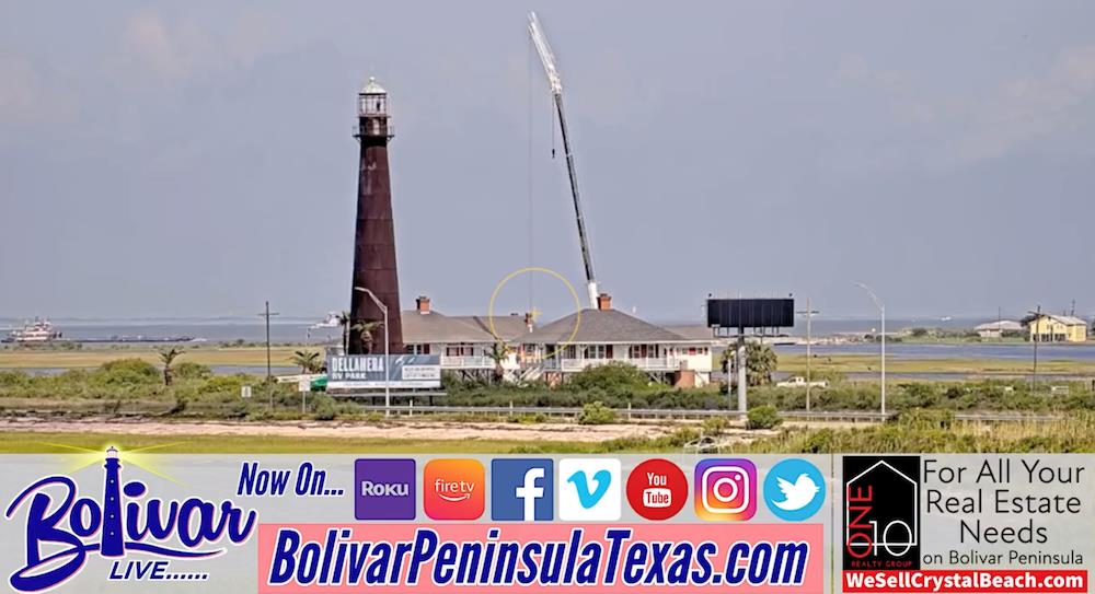 It's All About The Bolivar Lighthouse This Week As The Top Comes Off.