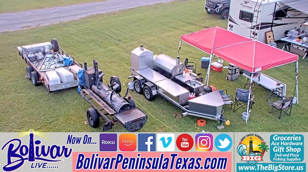 It's BBQ Cookoff Time At The Port Bolivar Volunteer Fire Department Today.