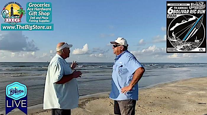 It's Bolivar LIVE Beachfront Talking About The Bolivar Rig In Crystal Beach, Texas.