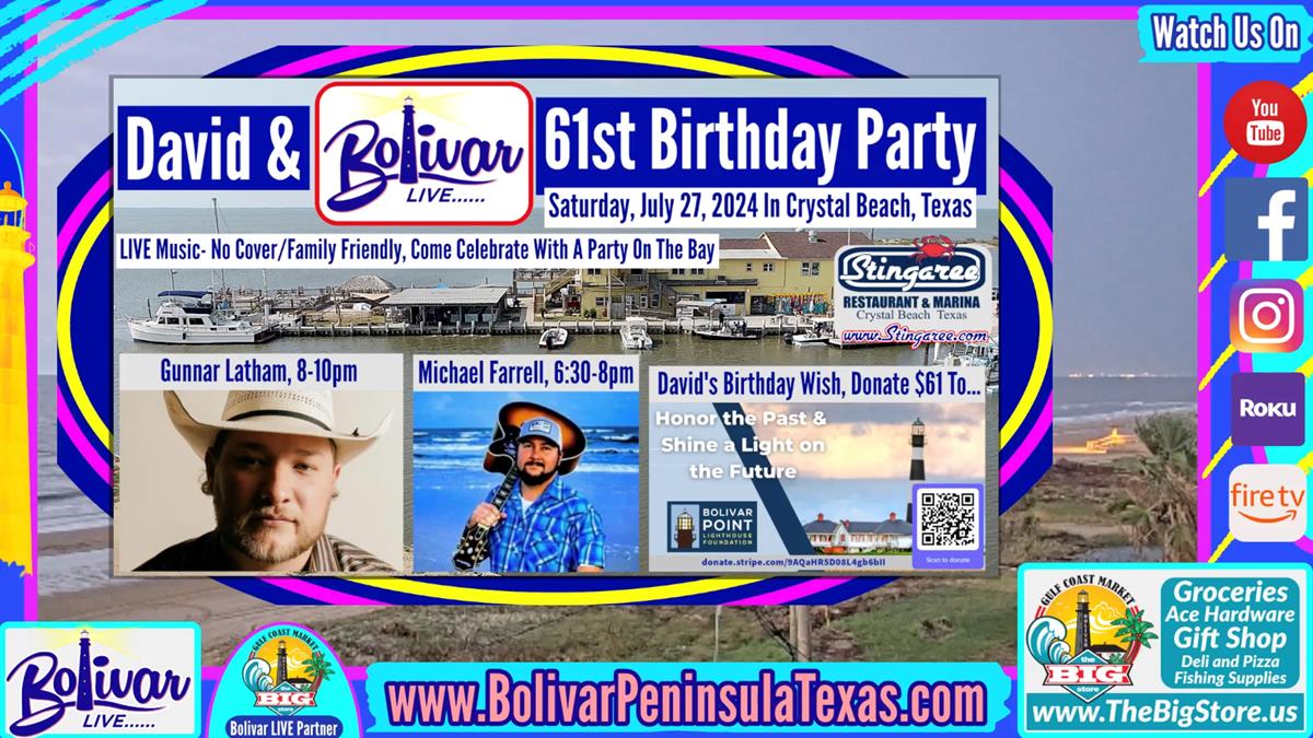 It's Tonight, The Bolivar Live And David's Birthday Party.
