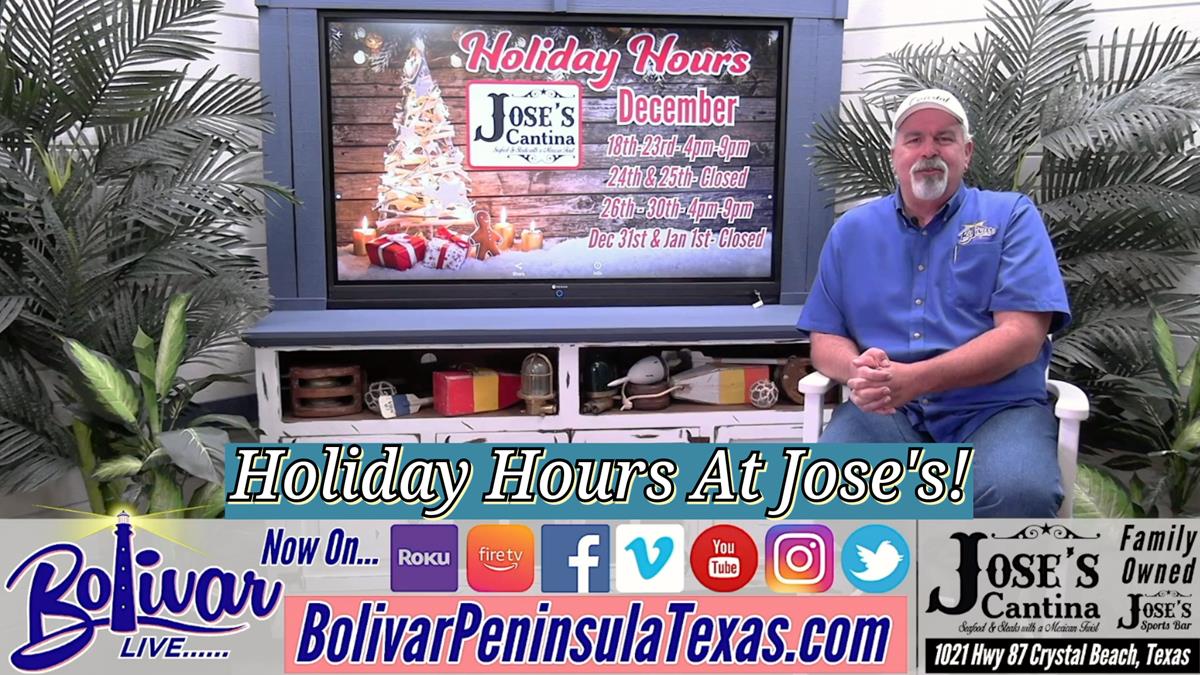 Jose's Cantina, Fresh Shucked Oysters And Holiday Hours!