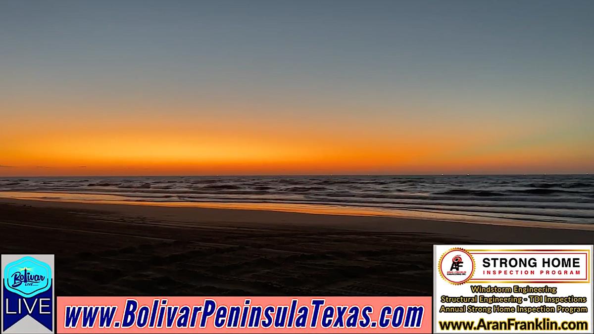 Kick Off Your Weekend With A Painted Sky In Crystal Beach, Texas.