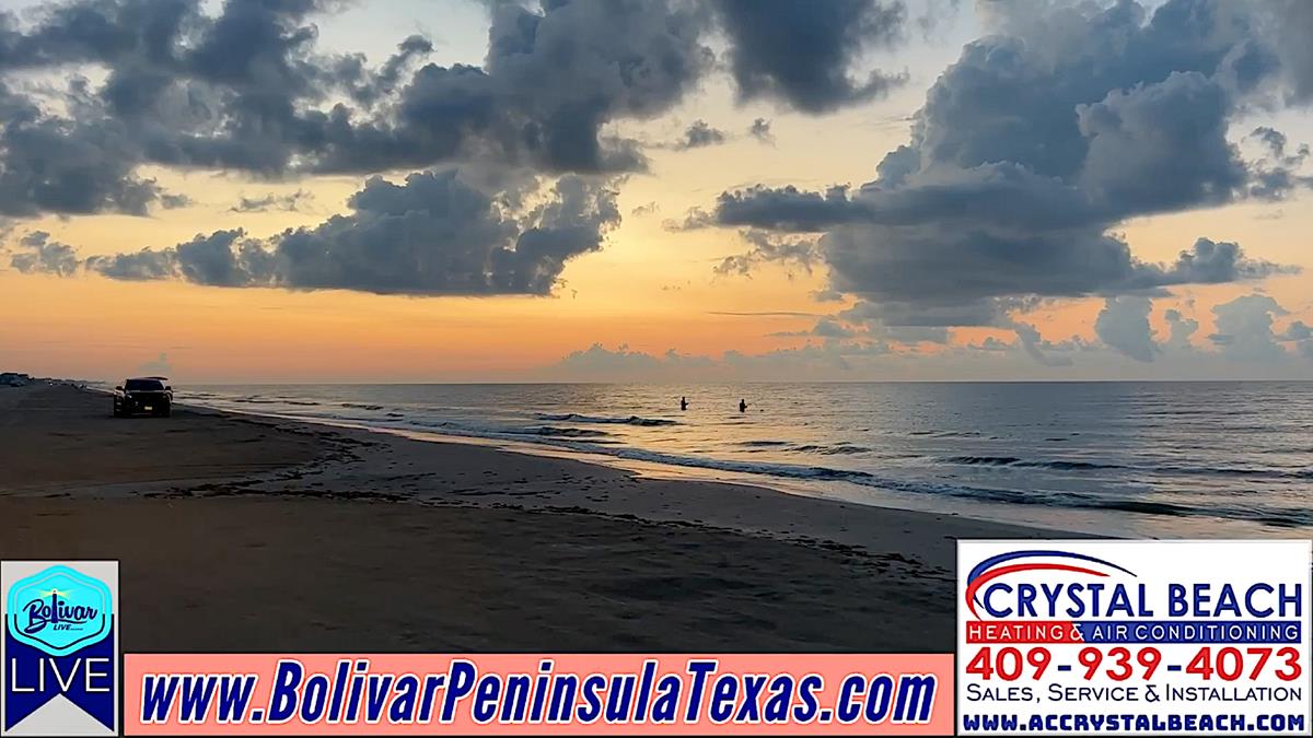 Kicking Off The Weekend Beachfront, Crystal Beach, Texas.