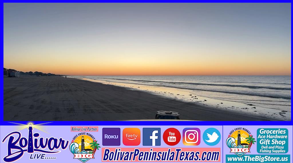 Kicking Off The Weekend Beachfront, With A Bolivar Peninsula Sunrise.