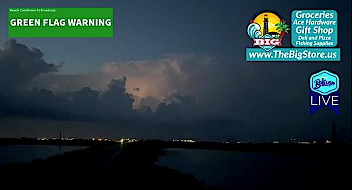 Light Show In The Sky Off Bolivar Peninsula This Thursday Morning.