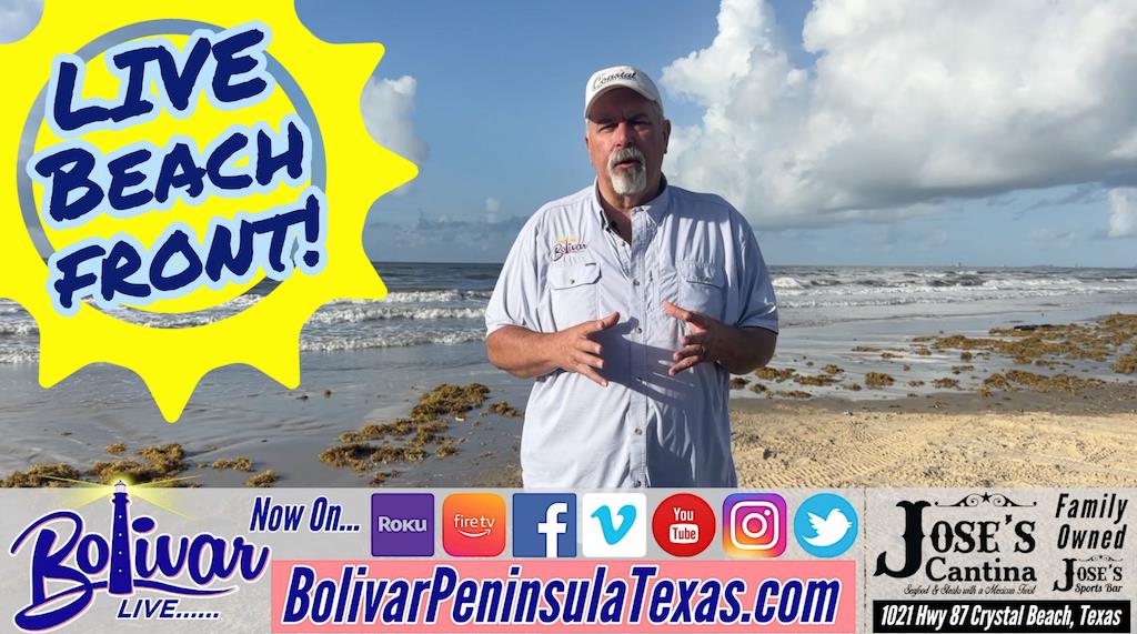 Live From The Beachfront, In Crystal Beach, Texas, It's Bolivar Live.