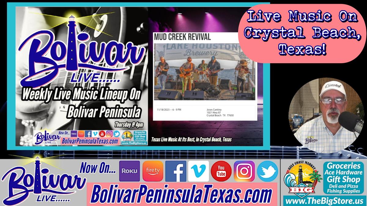 Live Music In Crystal Beach, Texas This Week!