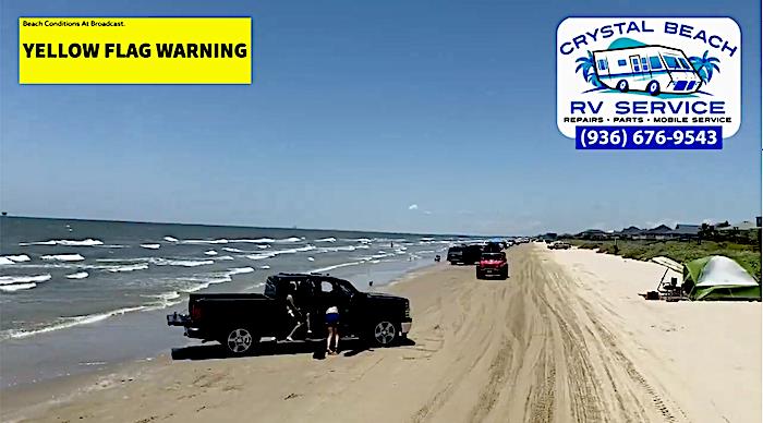 Lunch Time Beachfront On Sunday Funday In Crystal Beach, Texas!