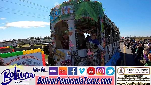 Mardi Gras Parade, In Crystal Beach, Texas, February 18, 2023.