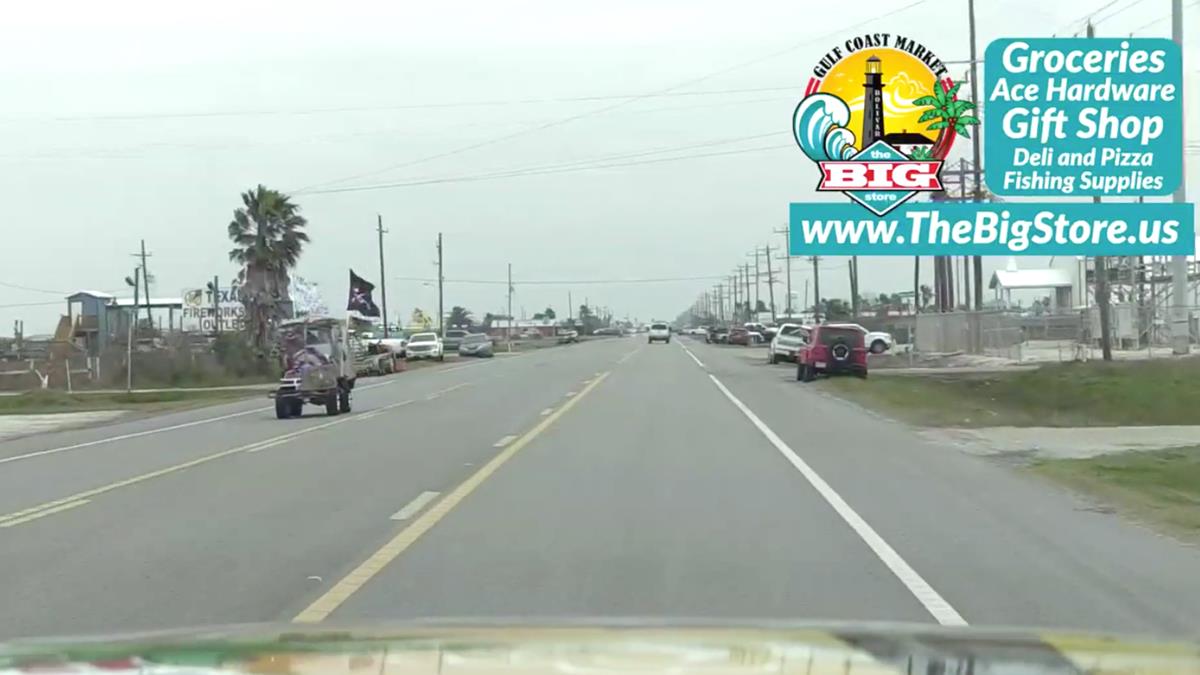 Mardi Gras Parade Staging In Crystal Beach, Texas
