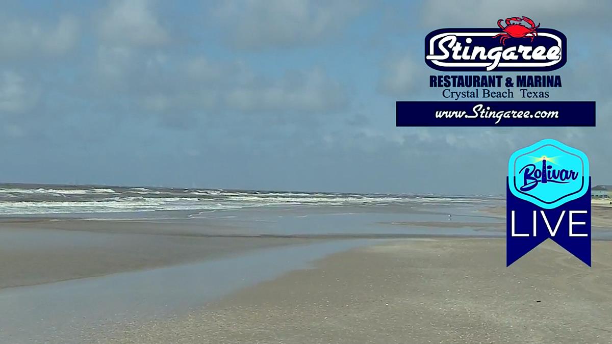 Midmorning Beach View and Clue From Crystal Beach, Texas