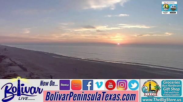 Monday Morning Beachfront View With Bolivar Live, Gearing Up For Events This Week.